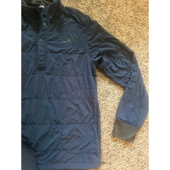 North Face quilted Pullover, Mens Medium Navy/Black - Picture 5 of 5